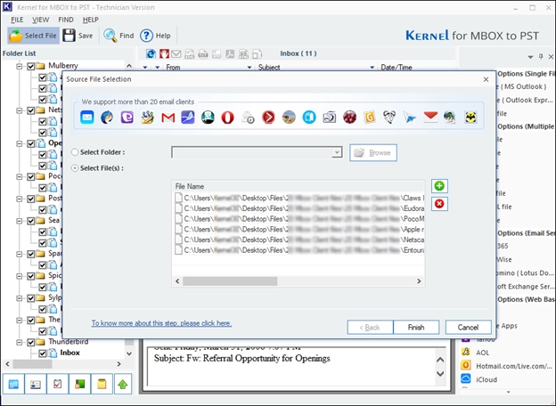 Convert MBOX file from any Source