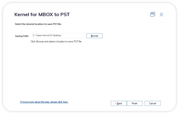 save the PST file and start the conversion